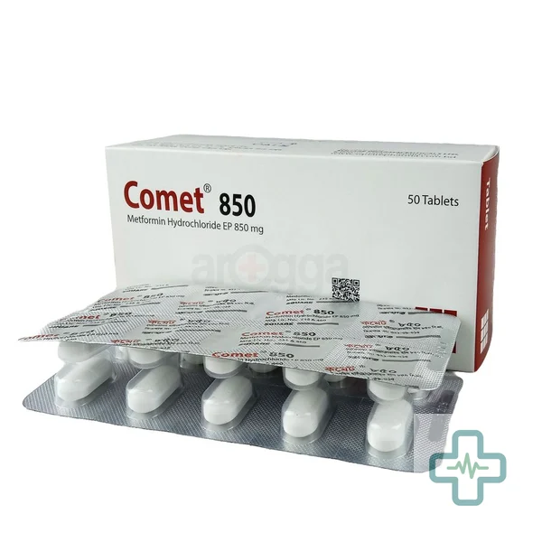 Comet 850 mg Tablet — Metformin Hydrochloride