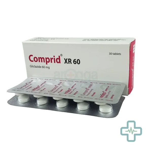 Comprid XR 60 60 mg Tablet — Gliclazide