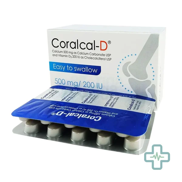 Coralcal-D 500 mg + 200 iu Tablet — Calcium + Vitamin D3