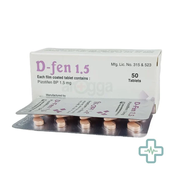 D-Fen 1.5 1.5 mg Tablet — Pizotifen