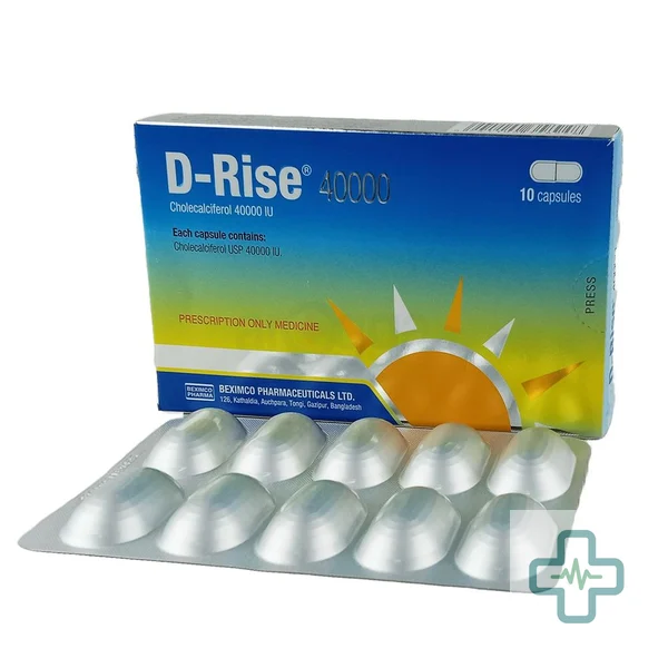 D-Rise 40000 40000 iu Capsule — Cholecalciferol (Vitamin D3)