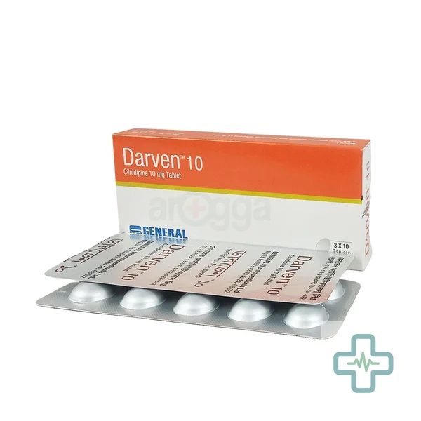 Darven 10 10 mg Tablet — Cilnidipine