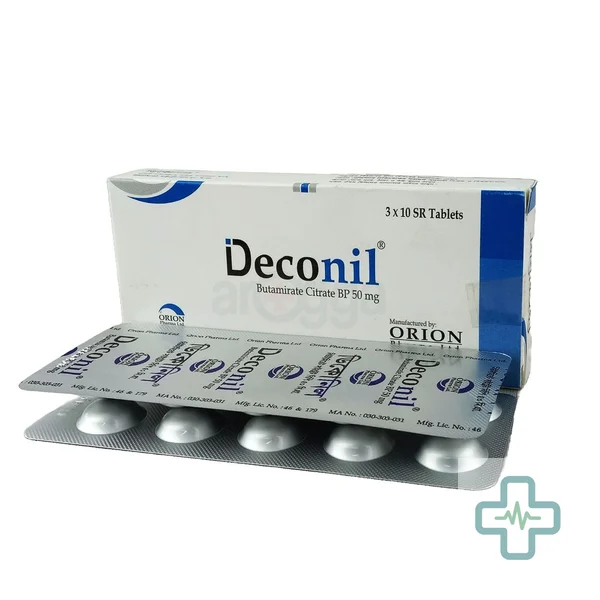 Deconil 50 mg Tablet — Butamirate Citrate