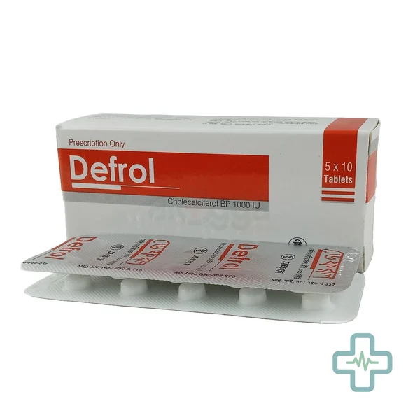Defrol 1000 iu Tablet — Cholecalciferol (Vitamin D3)
