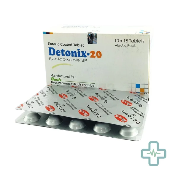 Detonix 20 mg Tablet — Pantoprazole