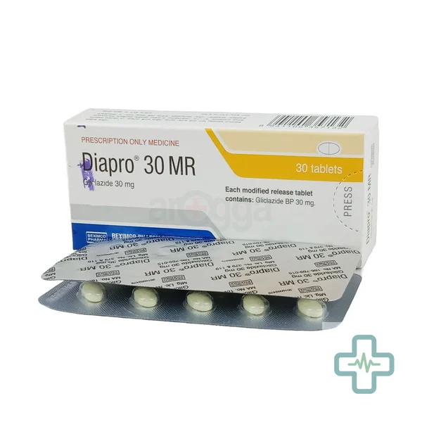 Diapro 30 MR 30 mg Tablet — Gliclazide