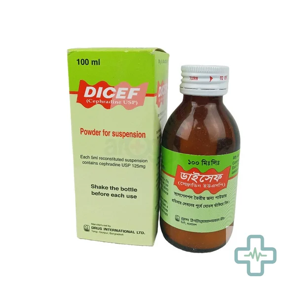 Dicef 125 mg/5 ml Powder For Suspension — Cephradine