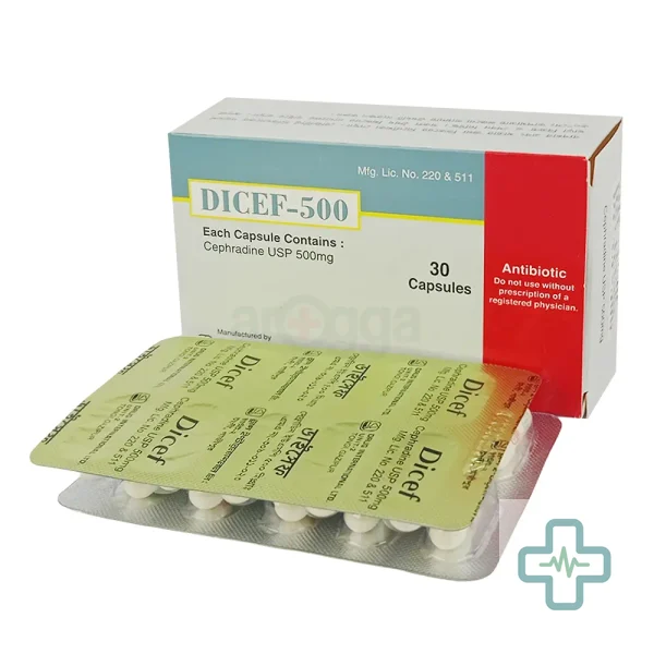 Dicef 500 500 mg Capsule — Cephradine