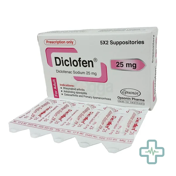Diclofen 25 mg Suppository — Diclofenac Sodium