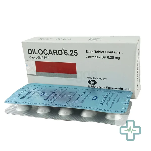 Dilocard 6.25 mg Tablet — Carvedilol