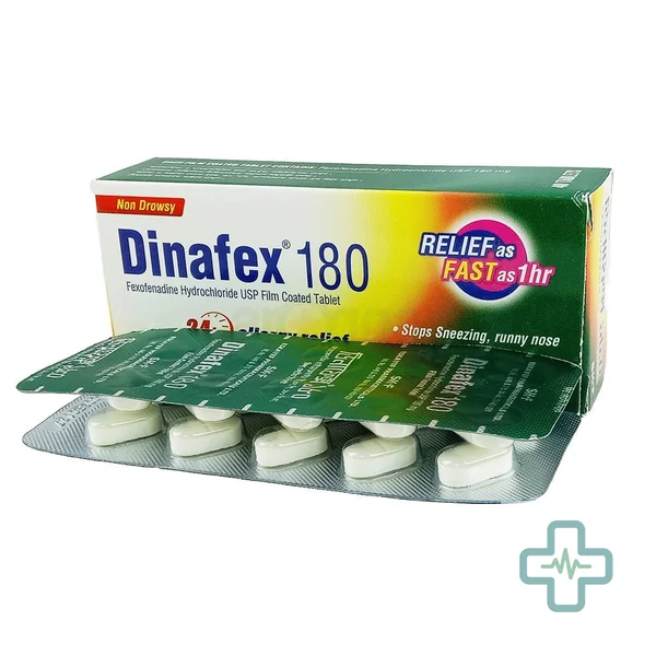 Dinafex 180 mg Tablet — Fexofenadine Hydrochloride
