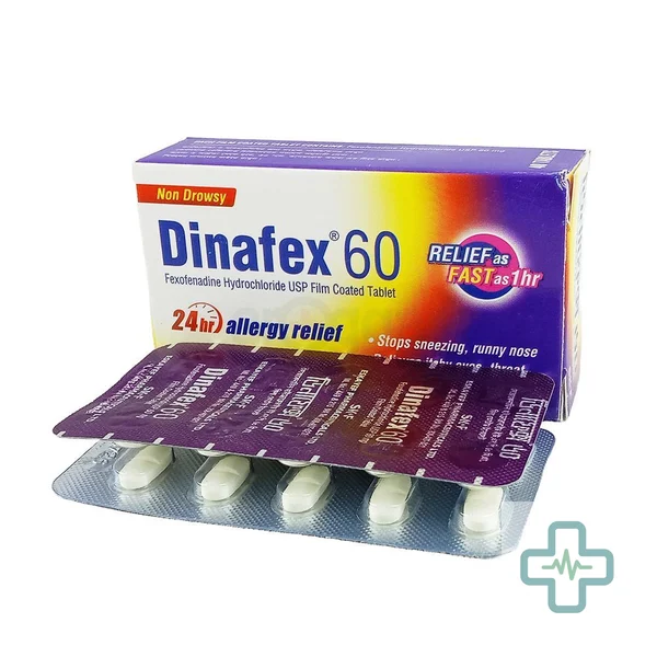 Dinafex 60 mg Tablet — Fexofenadine Hydrochloride