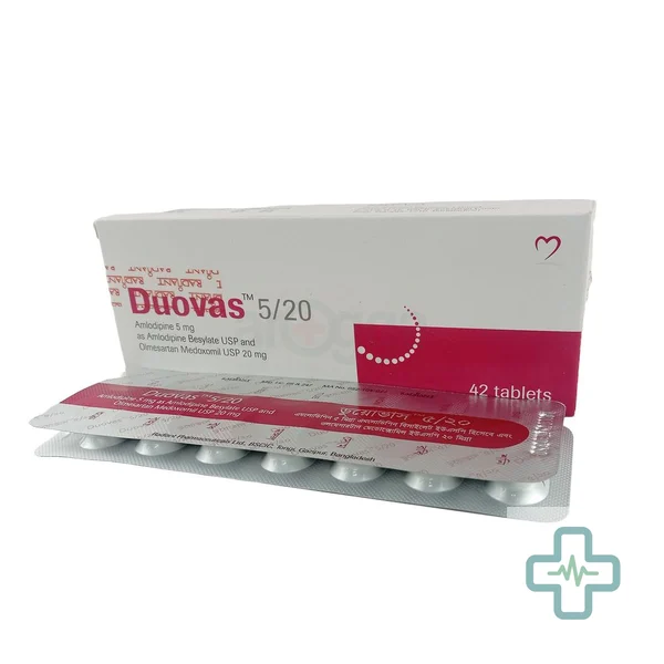 Duovas 5 mg + 20 mg Tablet — Amlodipine + Olmesartan Medoxomil