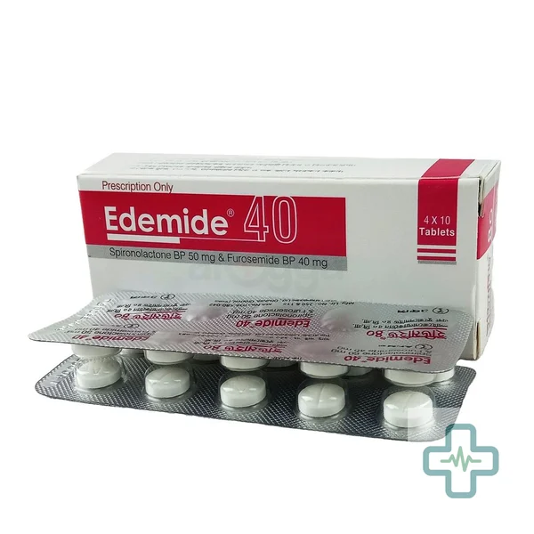 Edemide 40 mg + 50 mg Tablet — Frusemide + Spironolactone