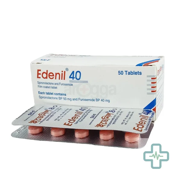 Edenil 40 mg + 50 mg Tablet — Frusemide + Spironolactone