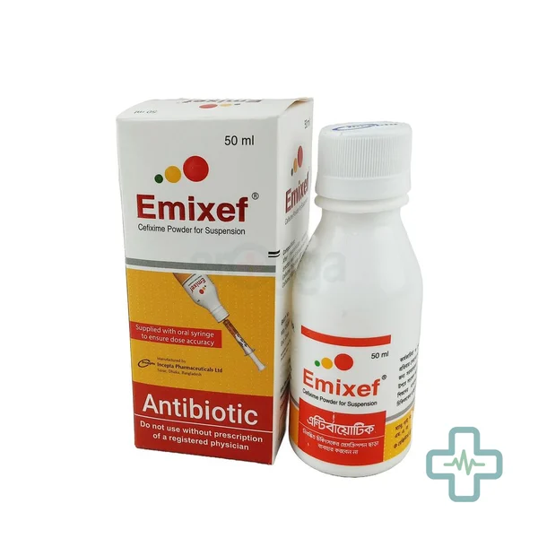 Emixef 100 mg/5 ml Powder For Suspension — Cefixime