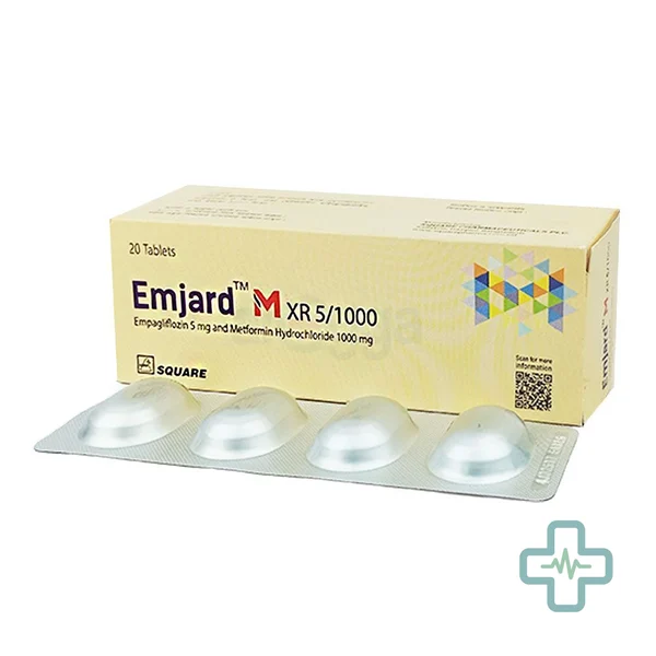 Emjard M XR 5/1000 5 mg + 1000 mg Tablet — Empagliflozin + Metformin Hydrochloride