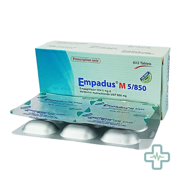 Empadus M 5/850 5 mg + 850 mg Tablet — Empagliflozin + Metformin Hydrochloride