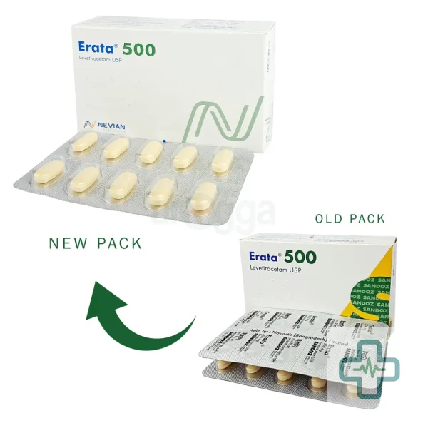 Erata 500 mg Tablet — Levetiracetam