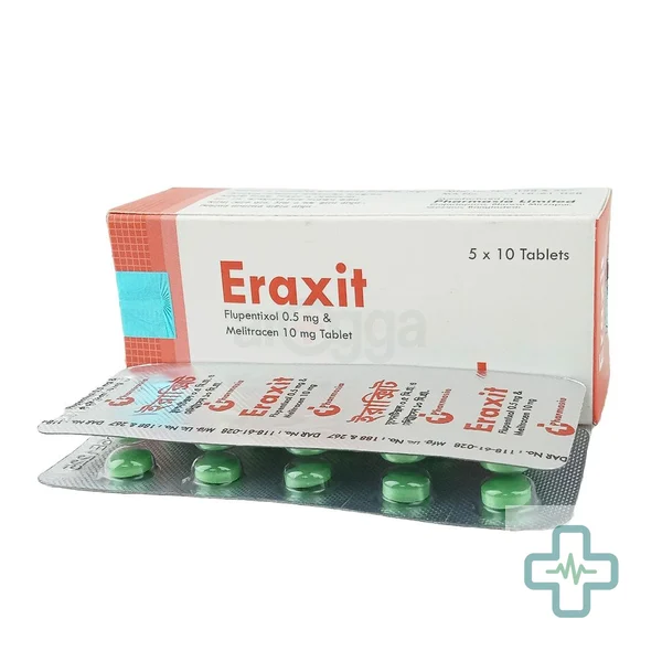 Eraxit 500 mcg + 10 mg Tablet — Flupentixol + Melitracen