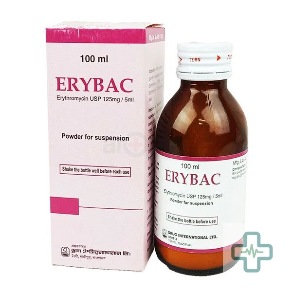 Erybac 125 mg/5 ml Powder For Suspension — Erythromycin
