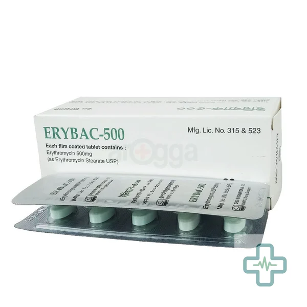 Erybac 500 mg Tablet — Erythromycin