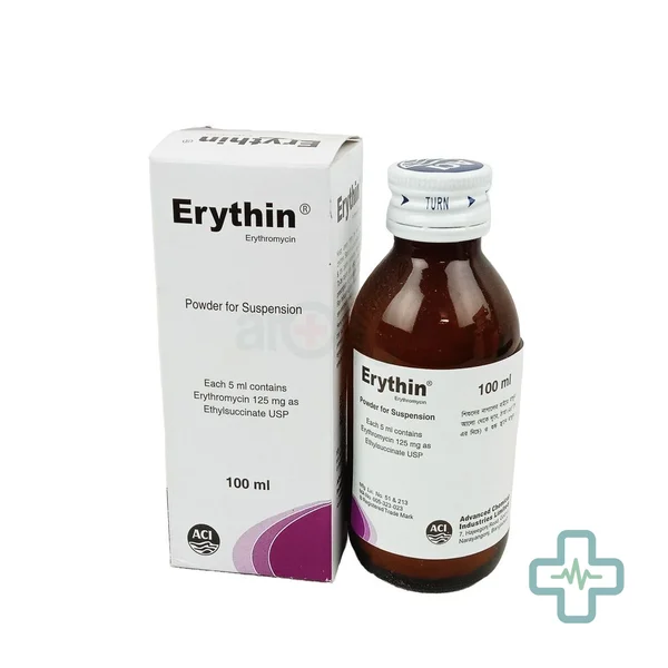 Erythin 125 mg/5 ml Powder For Suspension — Erythromycin