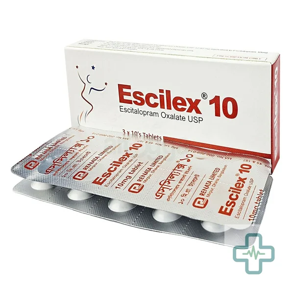 Escilex 10 10 mg Tablet — Escitalopram