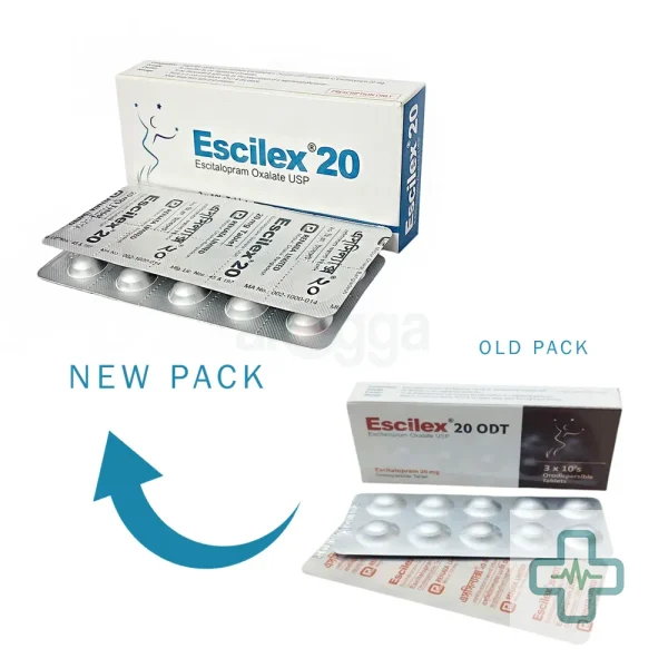 Escilex 20 mg Tablet — Escitalopram