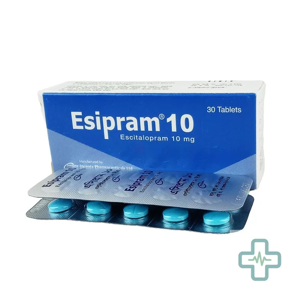 Esipram 10 10 mg Tablet — Escitalopram