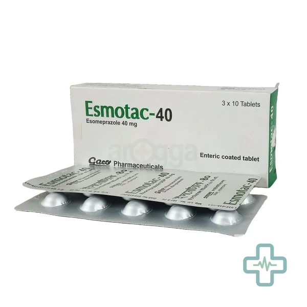 Esmotac 40 mg Tablet — Esomeprazole
