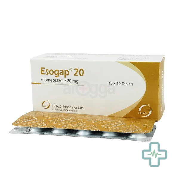 Esogap 20 mg Tablet — Esomeprazole
