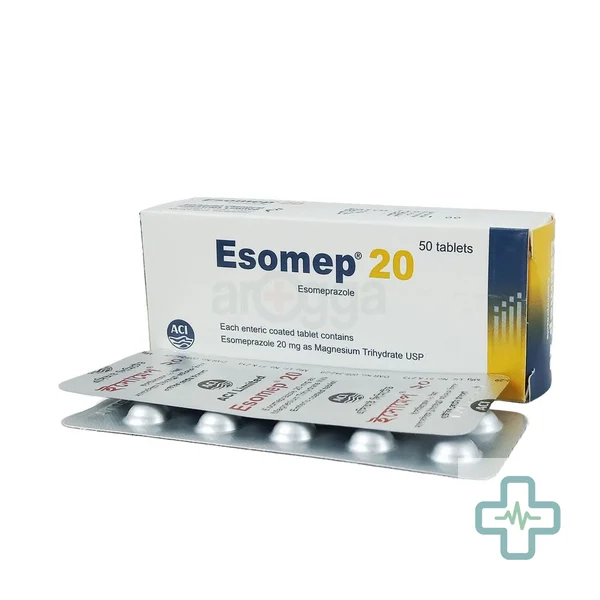 Esomep 20 mg Tablet — Esomeprazole
