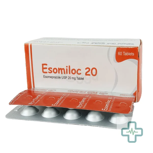 Esomiloc 20 mg Tablet — Esomeprazole