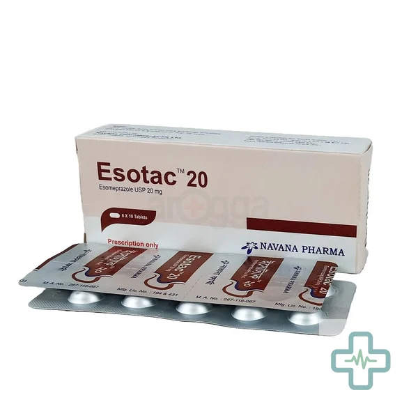 Esotac 20 mg Tablet — Esomeprazole