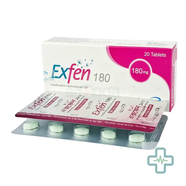 Exfen 180 180 mg Tablet — Fexofenadine Hydrochloride