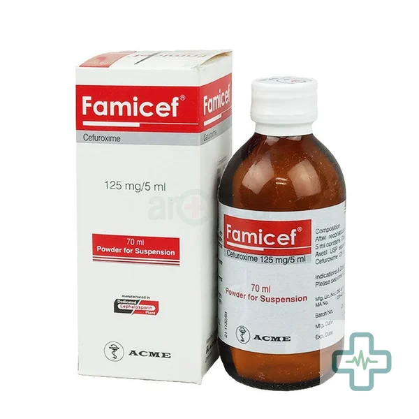 Famicef 125 mg/5 ml Powder For Suspension — Cefuroxime