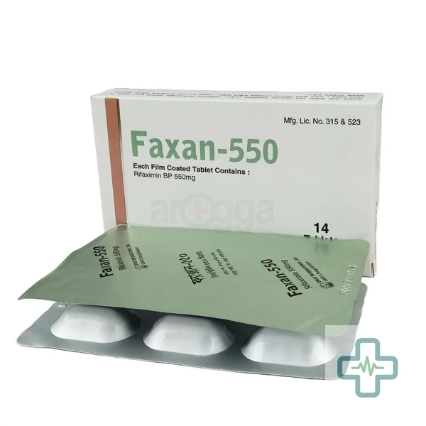Faxan 550 550 mg Tablet — Rifaximin
