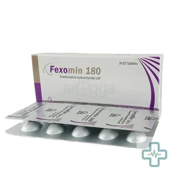 Fexomin 180 180 mg Tablet — Fexofenadine Hydrochloride