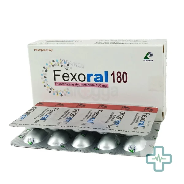 Fexoral 180 180 mg Tablet — Fexofenadine Hydrochloride