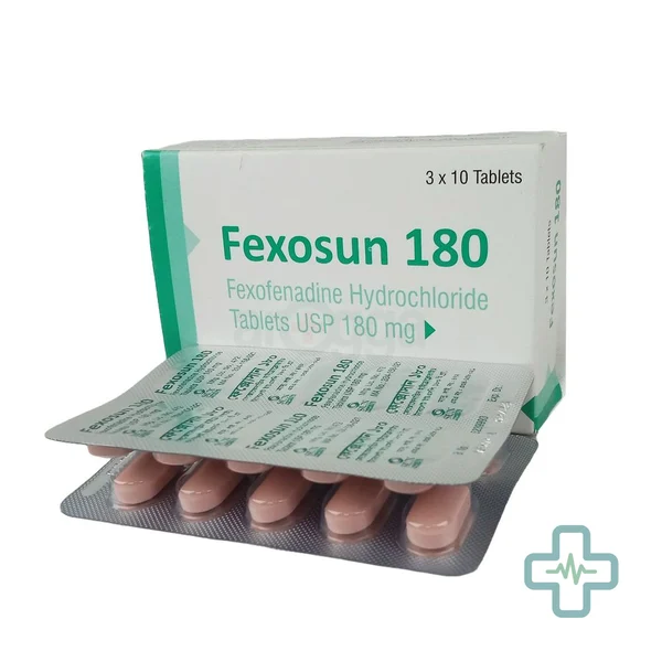 Fexosun 180 180 mg Tablet — Fexofenadine Hydrochloride
