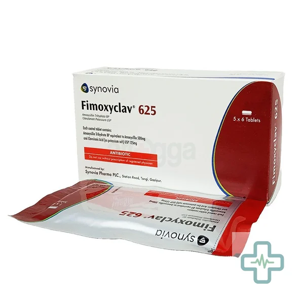 Fimoxyclav 500 mg + 125 mg Tablet — Amoxicillin + Clavulanic Acid