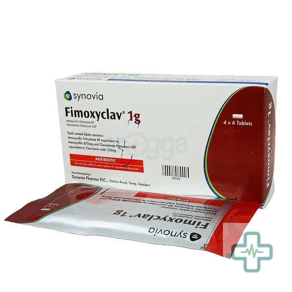 Fimoxyclav 875 mg + 125 mg Tablet — Amoxicillin + Clavulanic Acid