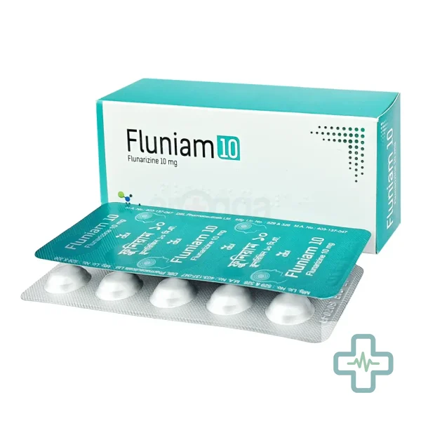 Fluniam 10 10 mg Tablet — Flunarizine