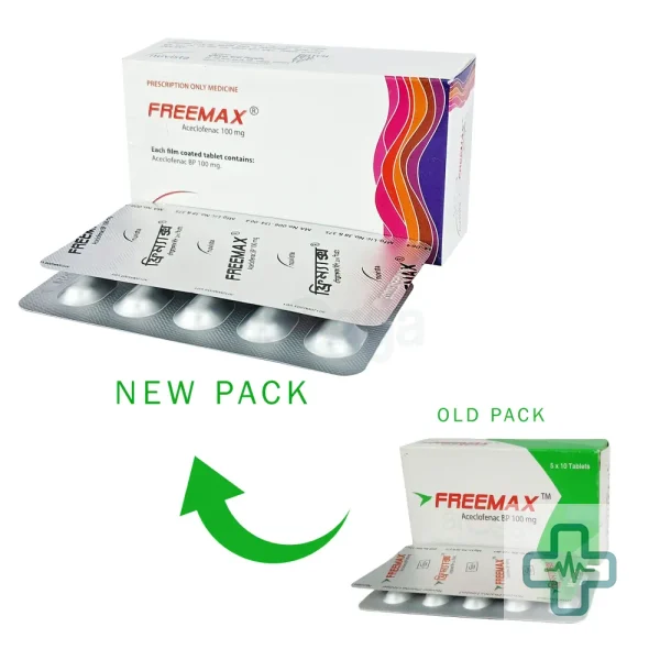 Freemax 100 mg Tablet — Aceclofenac