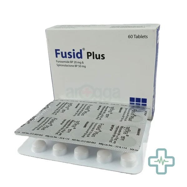 Fusid Plus 20 mg + 50 mg Tablet — Frusemide + Spironolactone