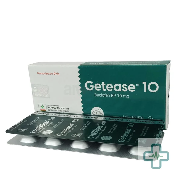 Getease 10 10 mg Tablet — Baclofen