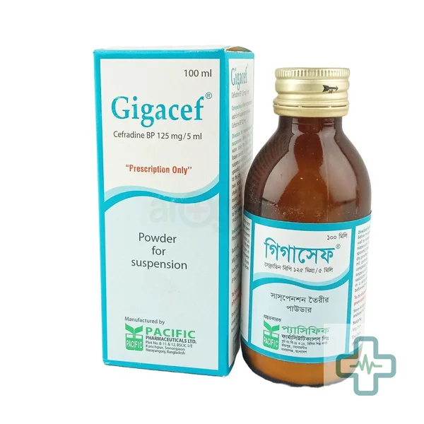 Gigacef 125 mg/5 ml Powder For Suspension — Cephradine