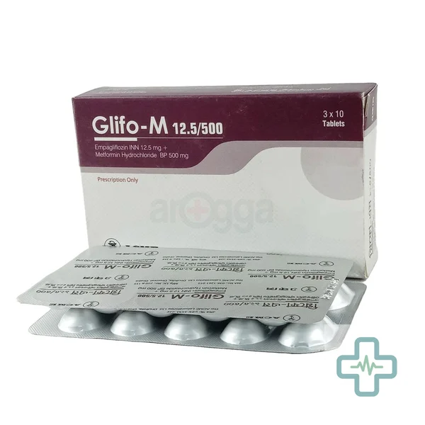 Glifo-M 12.5/500 12.5 mg + 500 mg Tablet — Empagliflozin + Metformin Hydrochloride