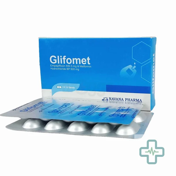 Glifomet 5 mg + 500 mg Tablet — Empagliflozin + Metformin Hydrochloride